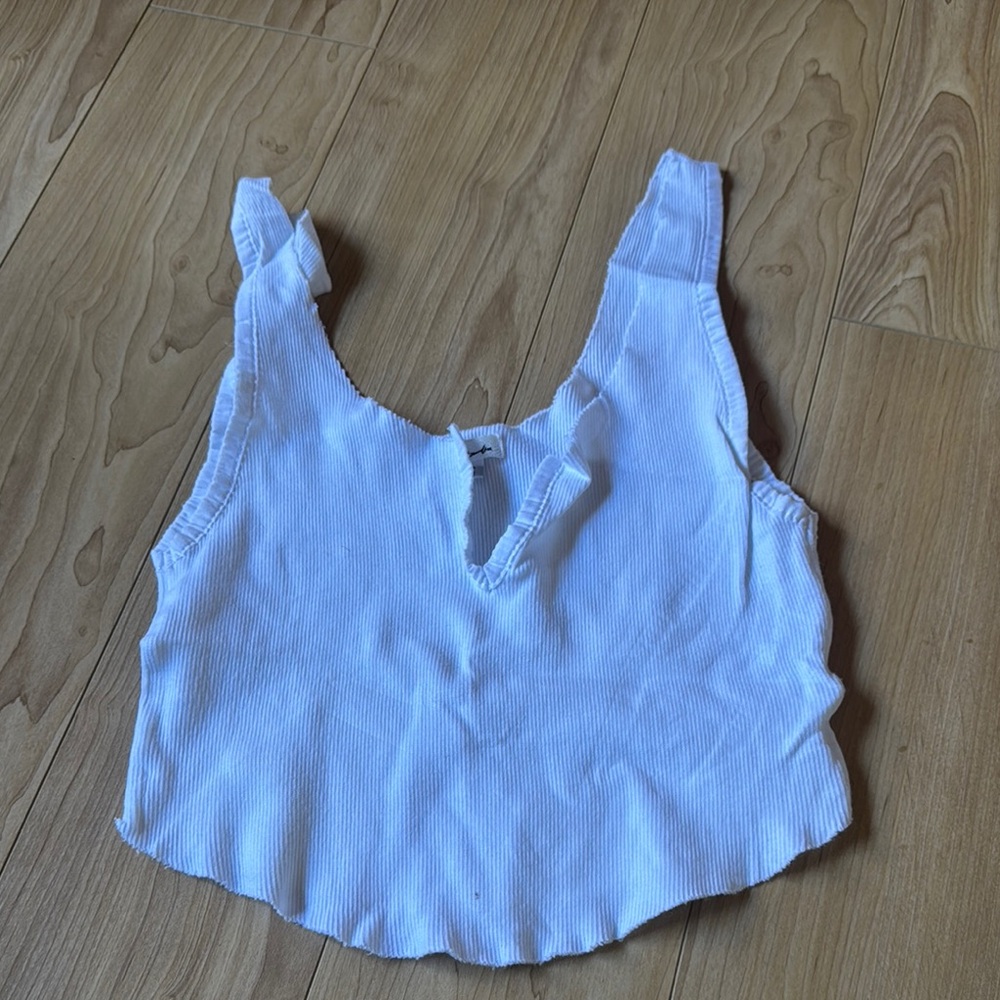 White cropped Top